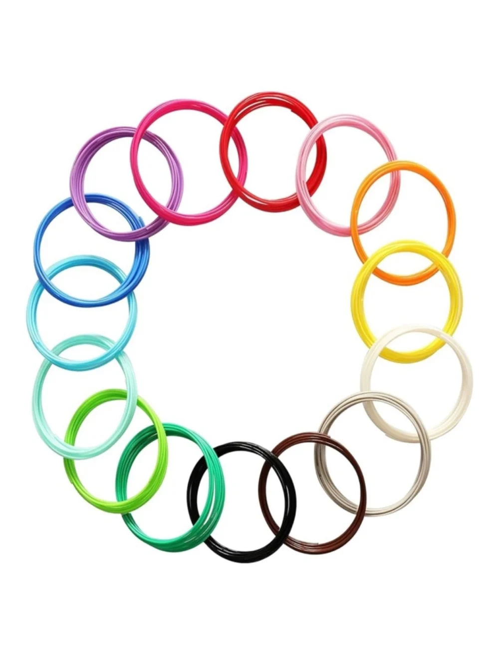 NEW 15 Bright Colors 1.75mm 3D Pen PLA Filament Refill 150ft 3D Pen/3D Printer